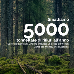 Smaltiamo 5000 tonnellate di rifiuti all'anno