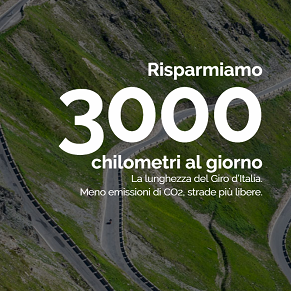 Risparmiamo 3000 chilometri al giorno